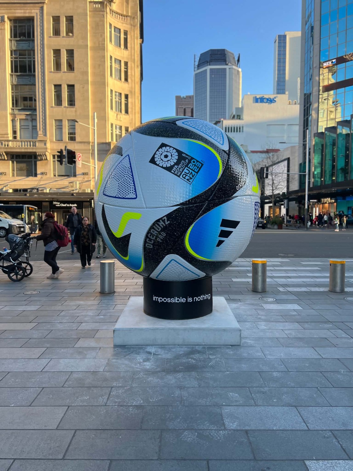 Large branded display installation